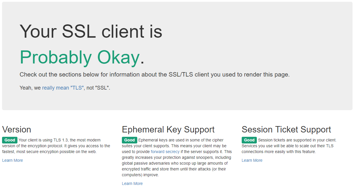 TLS Good Example